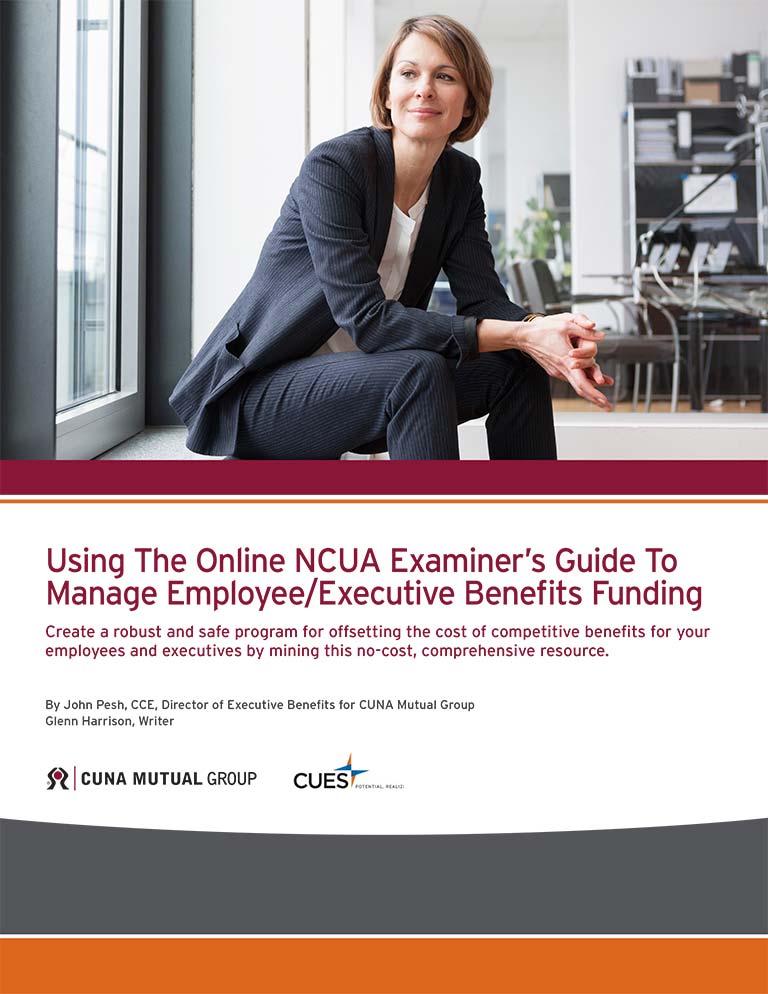 NCUA Examinder's Guide to Manage Employees/Executive Benefits Funding ebook cover